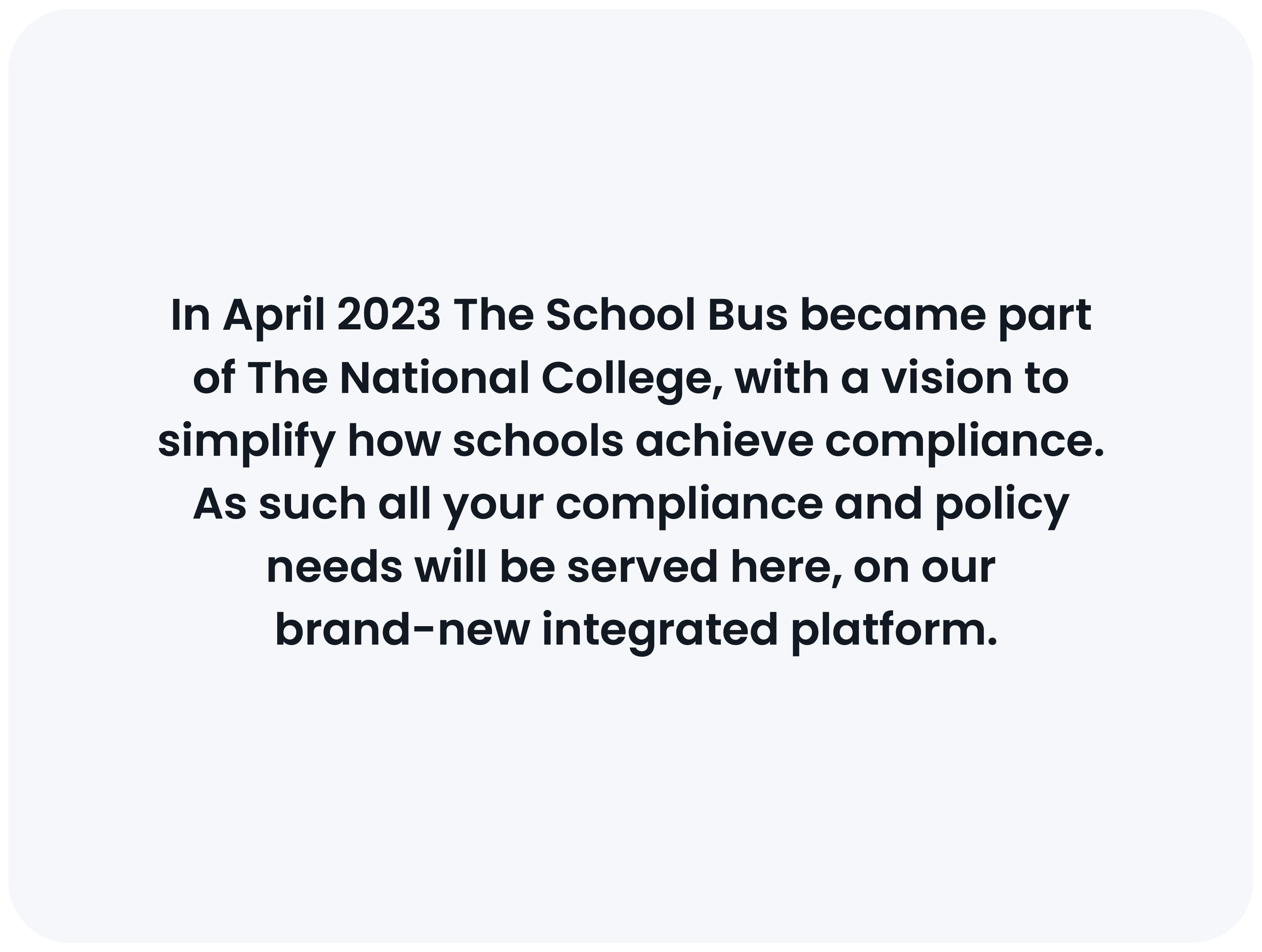 TheSchoolBus Integration The National College theschoolbus-integration-the-national-college